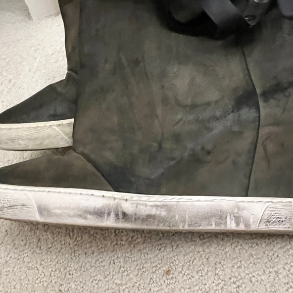 Gregory’s Amaranti army green leather & suede wedge booties 41/10 - Picture 5 of 11